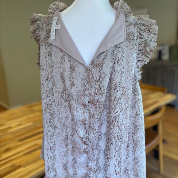 KARLIE Snakeskin Bouse (Size MEDIUM) - Picture 4 of 5
